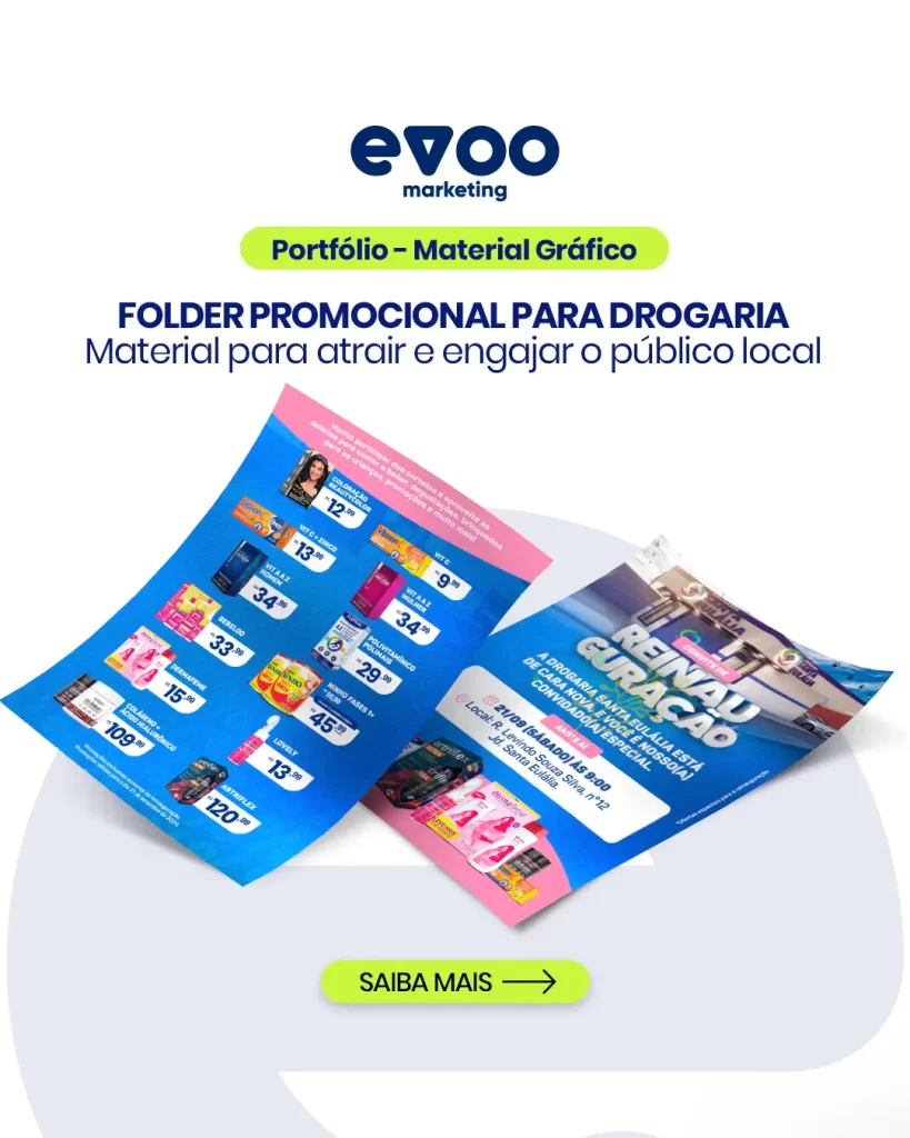 Folder Promocional para Drogarias 2 32 01