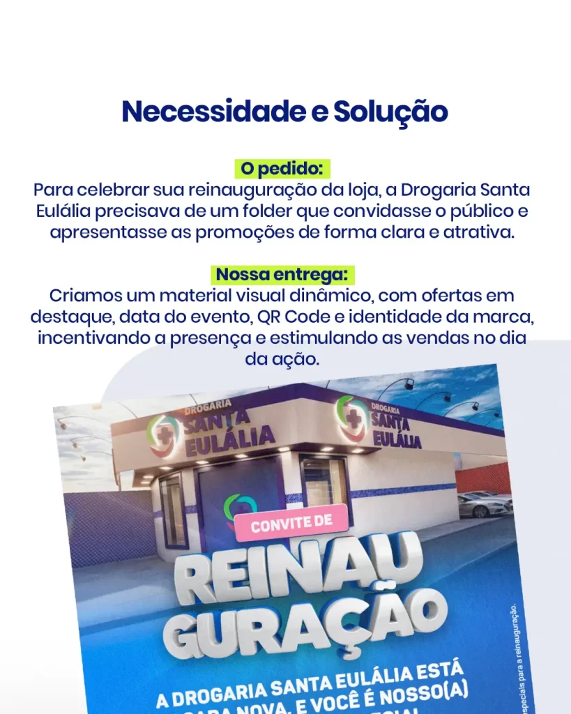 Folder Promocional para Drogarias 3 32 02